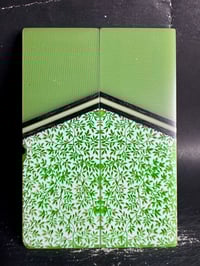 Image 2 of Margarita G10 & @Kaoticartworks 3-D Resin GLOW Segmented Knife Scales