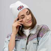 Image 1 of Embroidered Beanie Union Jack