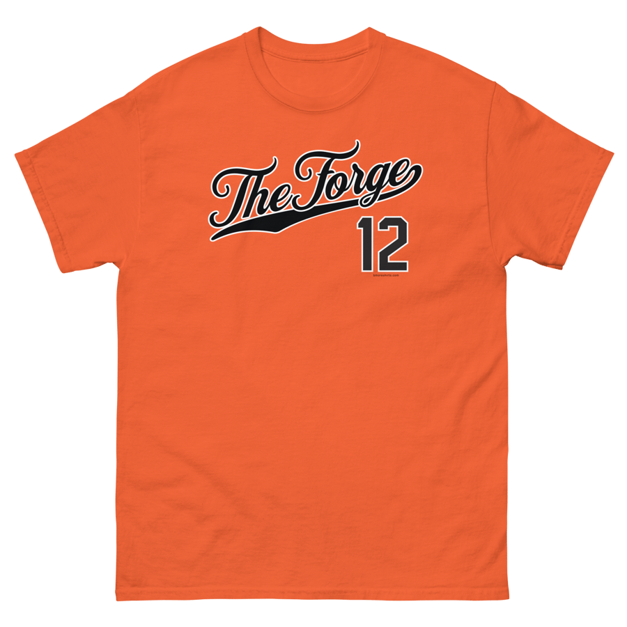 Image of Rodgers Forge Baltimore T-Shirt 21212 Mens (Orange)