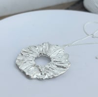Image 2 of Sterling Sun Folds Pendant