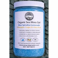 Organic Seamoss gel blue spirulina lemonade + pineapple + tongkat ali + maca root
