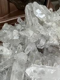 Image 7 of Large Clear Quartz Points Cluster Statement Piece #2599