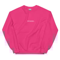 Image 1 of WOMEN CREWNECK- WHITE PRINT