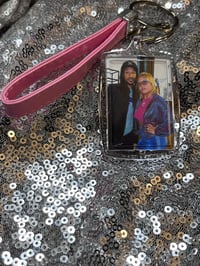Image 3 of Back & front Photo Frame Custom keychains with charm of your choice 