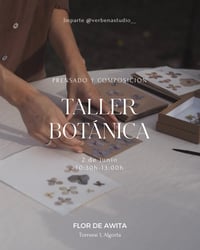 Image 1 of Taller botánica - prensado y composición 