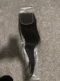 Image 3 of 5x5 HD lace100% human hair| closure  |Natural|straight | body wave |loose wave