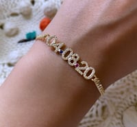 Image 2 of Diamond Birth Year Bracelet 