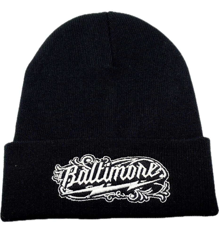 Image of Baltimore Scroll Beanie (Multiple Colors)