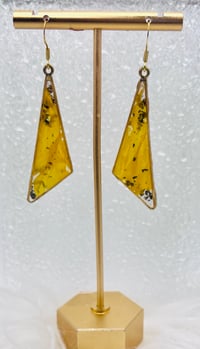 Image 2 of YELLOW SUNFLOWER FLORAL DANGLES