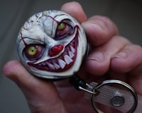 Image 15 of Handmade Pennywise Badge Reel Keychain 