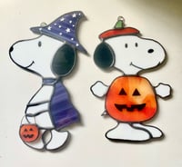 Image 5 of Stained Glass Halloween Snoopy