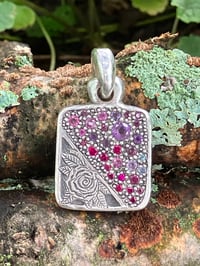 pavé/engraved pendant