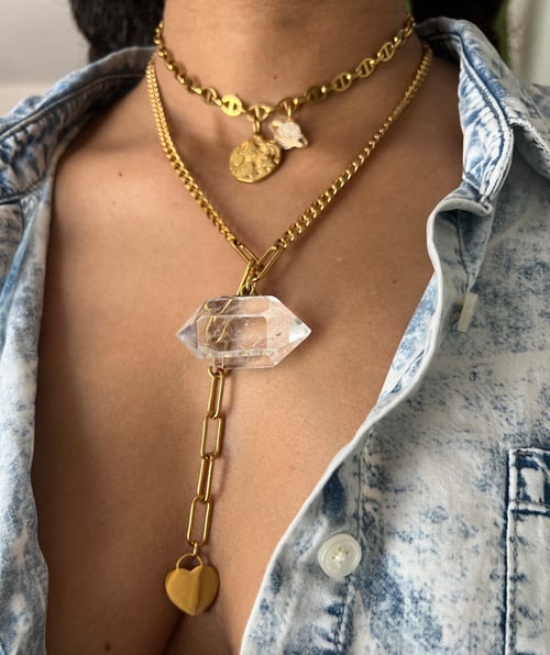 Image of DARA • Quartz Drop Necklace