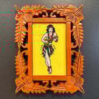 Image 2 of Sailor Jerry hula babe embroidery
