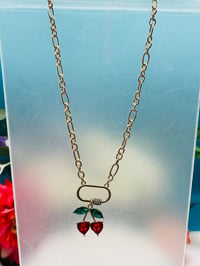 Cherry charm necklace 