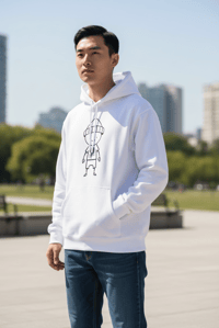 Image 3 of Get Use 2 It (Kool Kid) Hoodie White