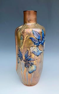 Image 4 of “Iris” flambé lustre vase - 1