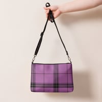 Image 1 of lilac plaid Crossbody bag