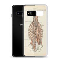 Image 2 of Antique Anatomical Drawing Spine Musculature Clear Case for Samsung®