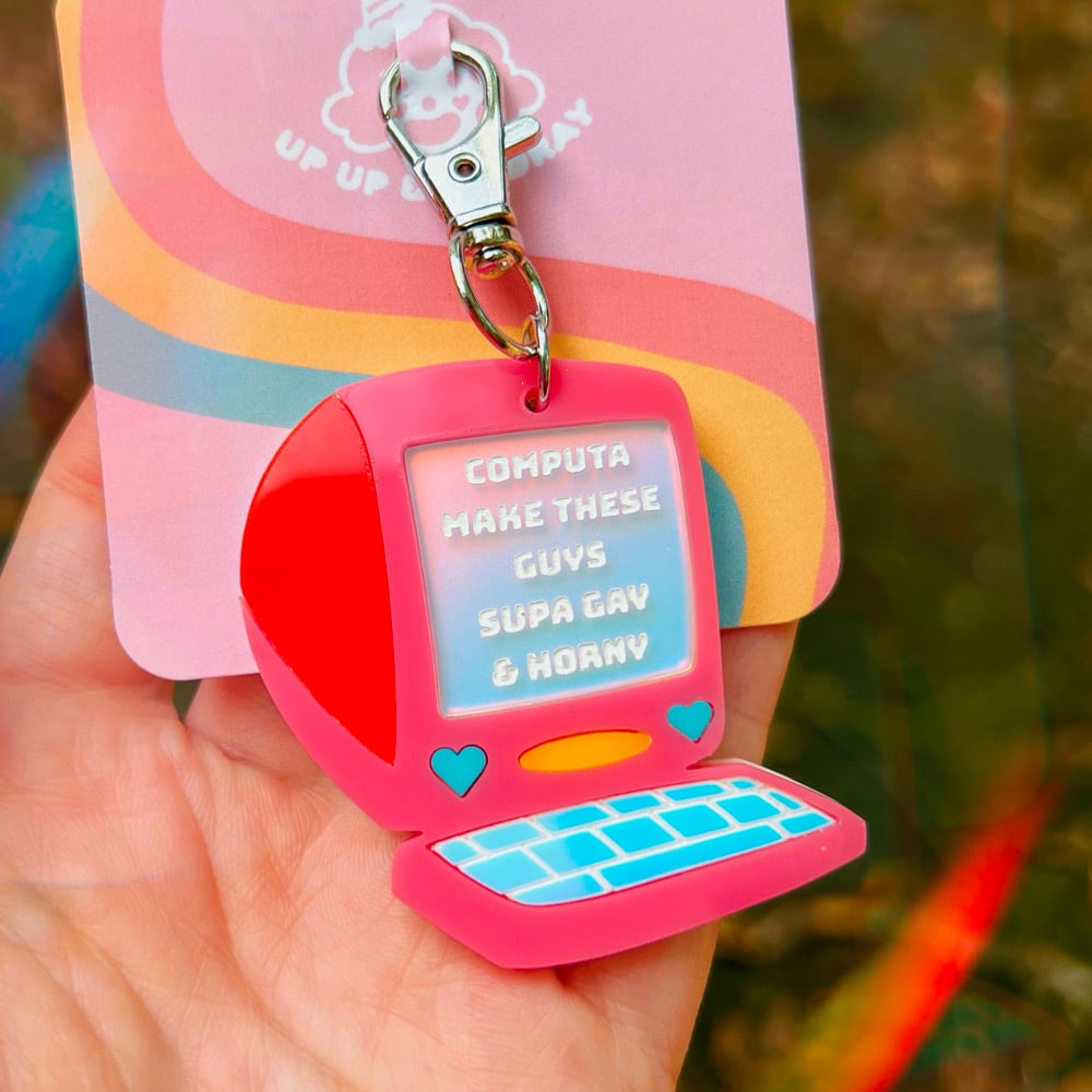 Image of Pink Computa Keychain
