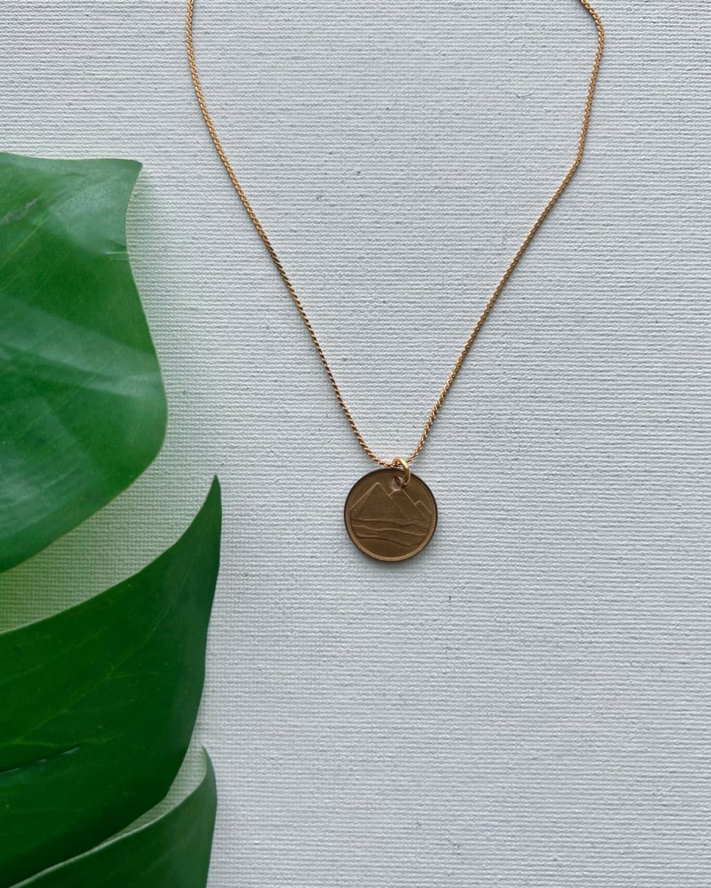 Image of CURRENCY • Vintage Egyptian Coin Necklace