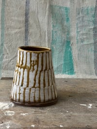 Image 1 of Tall amber vase 