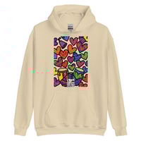 Image 3 of LOVEDCGOGO "LOVE HEARTS CRANK" Unisex Hoodie (see color options)