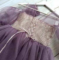 Image 3 of Photography dress - Elvina girl - purple| photo props | 140-146 | tulle dress