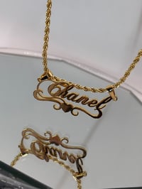 Image 2 of Heart Design Custom Name Necklace