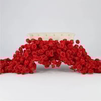 Image 2 of Red Flower runners 220 cm long  for rent only 
