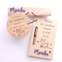 Image 1 of ​Conjunto Taza Personalizada y Accesorios de Escritorio | Regalo Profes