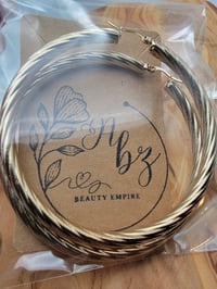 Image 2 of Large hoop earrings 
