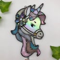 Stained glass Unicorn Suncatcher 