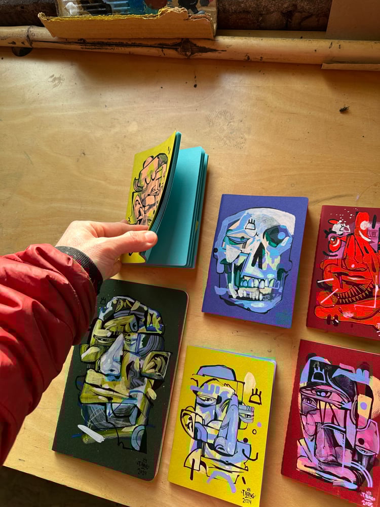 Image of Hand painted notebook 