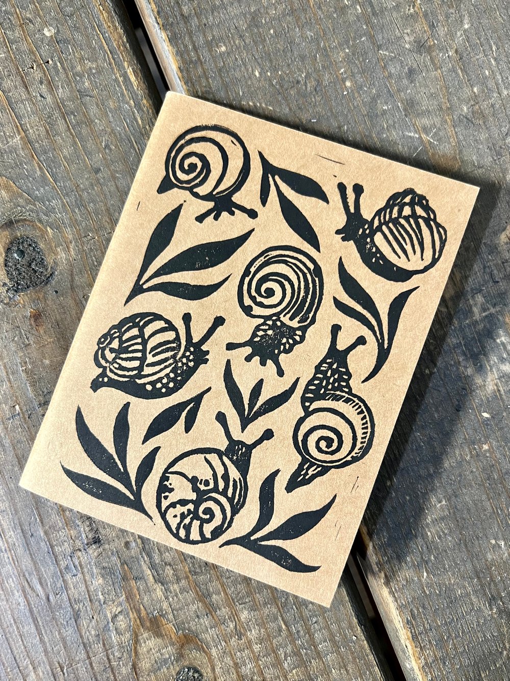 Mini snail notebook