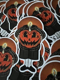 Headless Jack O Lantern Sticker