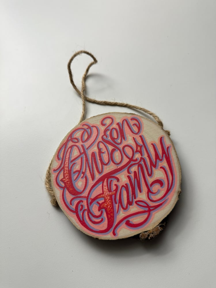 Image of Chosen Family - circular plaque