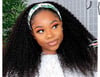 Light kinky hand band wig