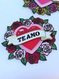 Image 4 of 'TE AMO" ROSE HEART SVG / ARCHIVO DIGITAL 