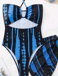 Image 1 of Swimsuit Halter Top With Matching Wrap