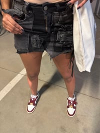 Image 4 of Balck Denim Mini Skirt