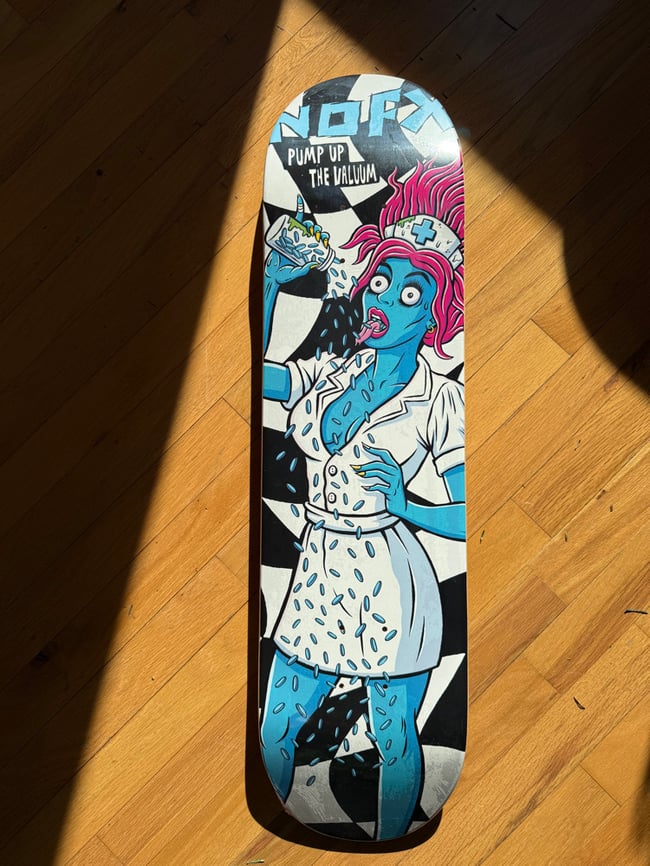 NOFX Skateboard Pump Up The Valuum Skate Deck 