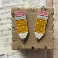Image 5 of “Pencil” Quilted Planner Clip OR Clothes Pin Clips