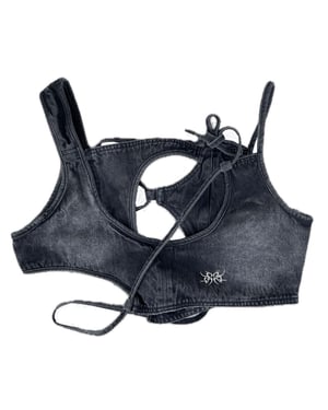 Image of K16CH1 - Asymmetrical Denim Vest