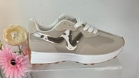 Trainer With Cow Print Flash
