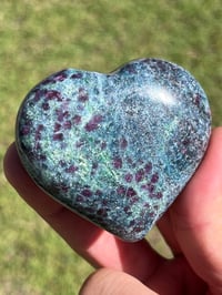 Image 6 of Ruby In Kyanite & Fuchsite Heart Carving | #3015