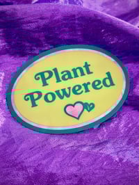 Image 1 of Plant Powered vegan sticker 