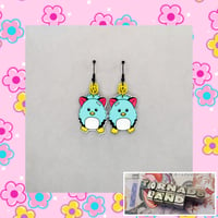 Neon Furby Earrings