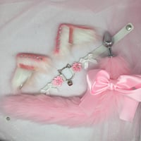Image 1 of pink Kitten petplay set 😻