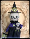 Halloween Skeleton Witch Doll